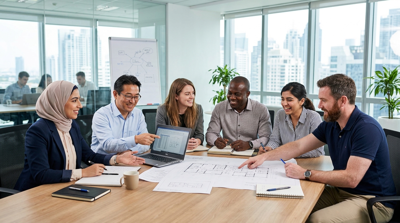 Diverse global team at Veetech Automation