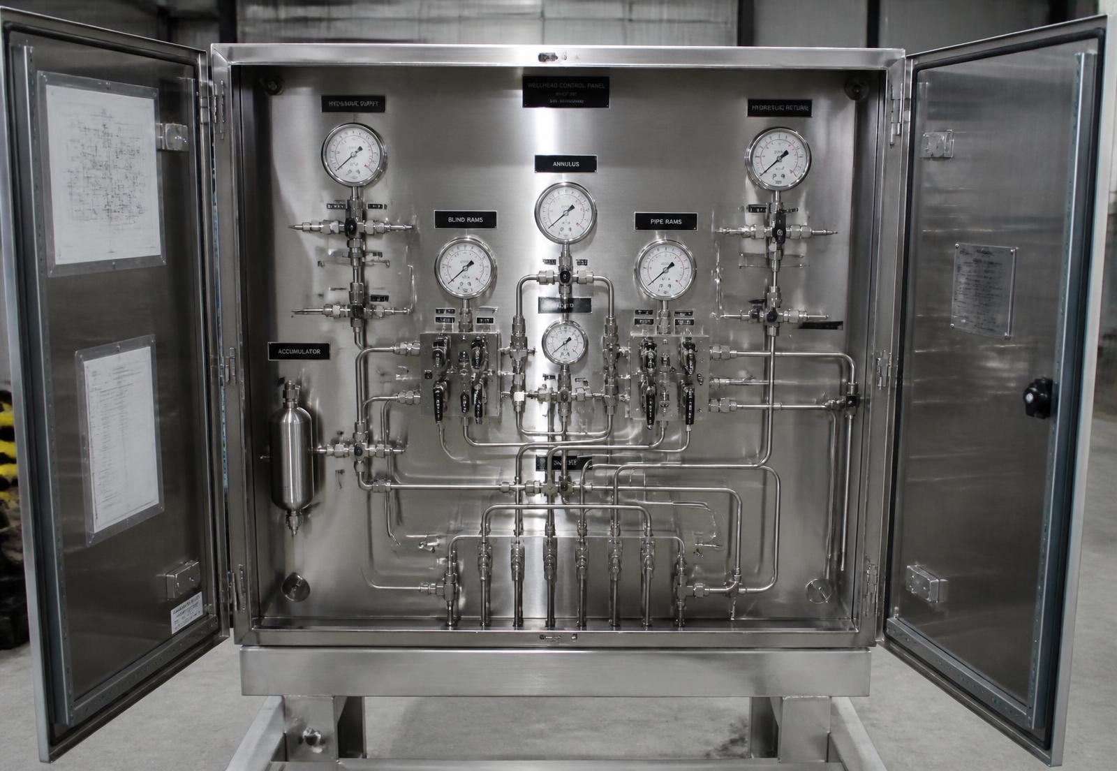 Control panel assembled at the facility